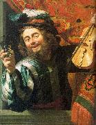 Gerrit van Honthorst The Merry Fiddler Spain oil painting reproduction